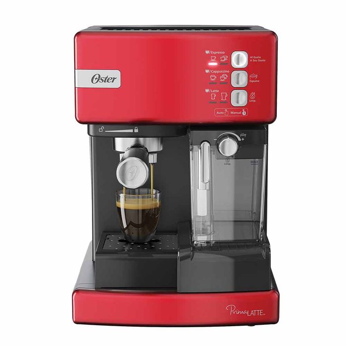 muñeca sello Dispersión Cafetera automática de espresso roja Oster® PrimaLatte™ BVSTEM6603R - Oster