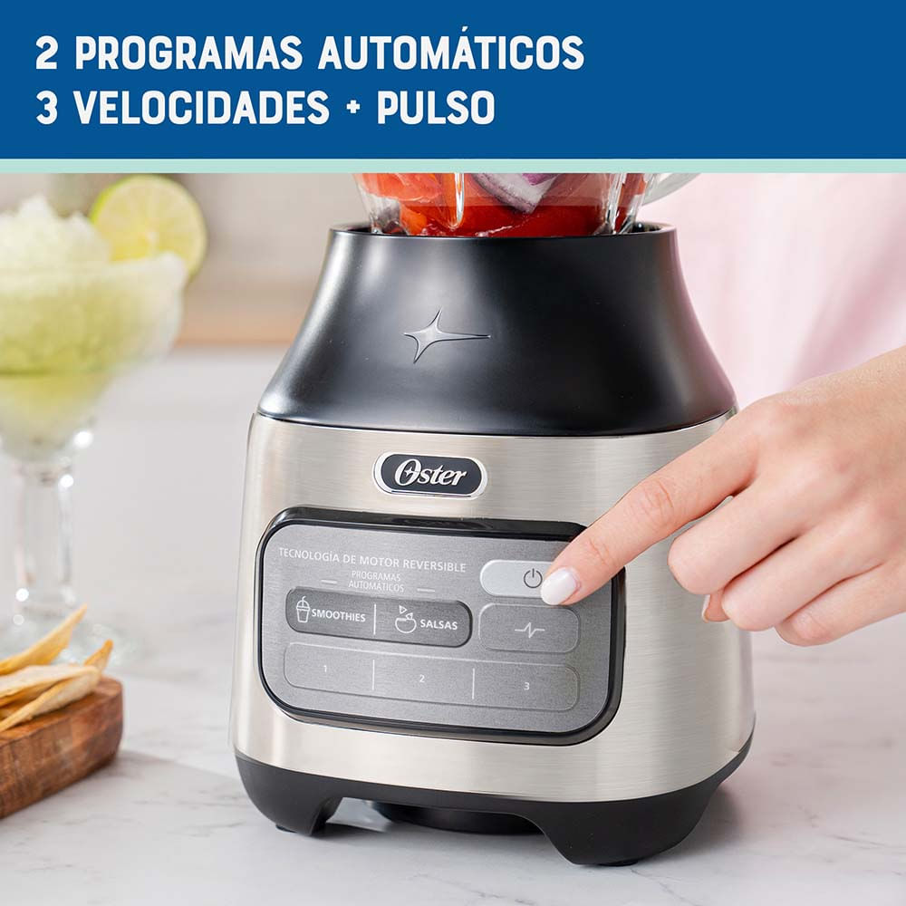 Licuadora Oster® Con Tecnología Reversible, 2 Programas Automáticos Y 3 ...